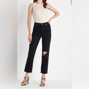 Express Nude Body Contour Faux Leather Bodysuit